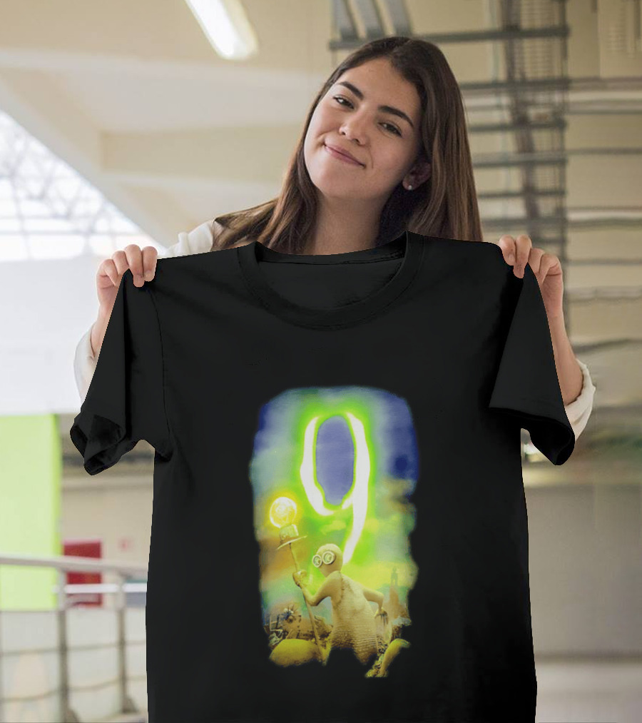 9 Movie Iconic Character With Light Bulb Staff And Gas Mask T-Shirt