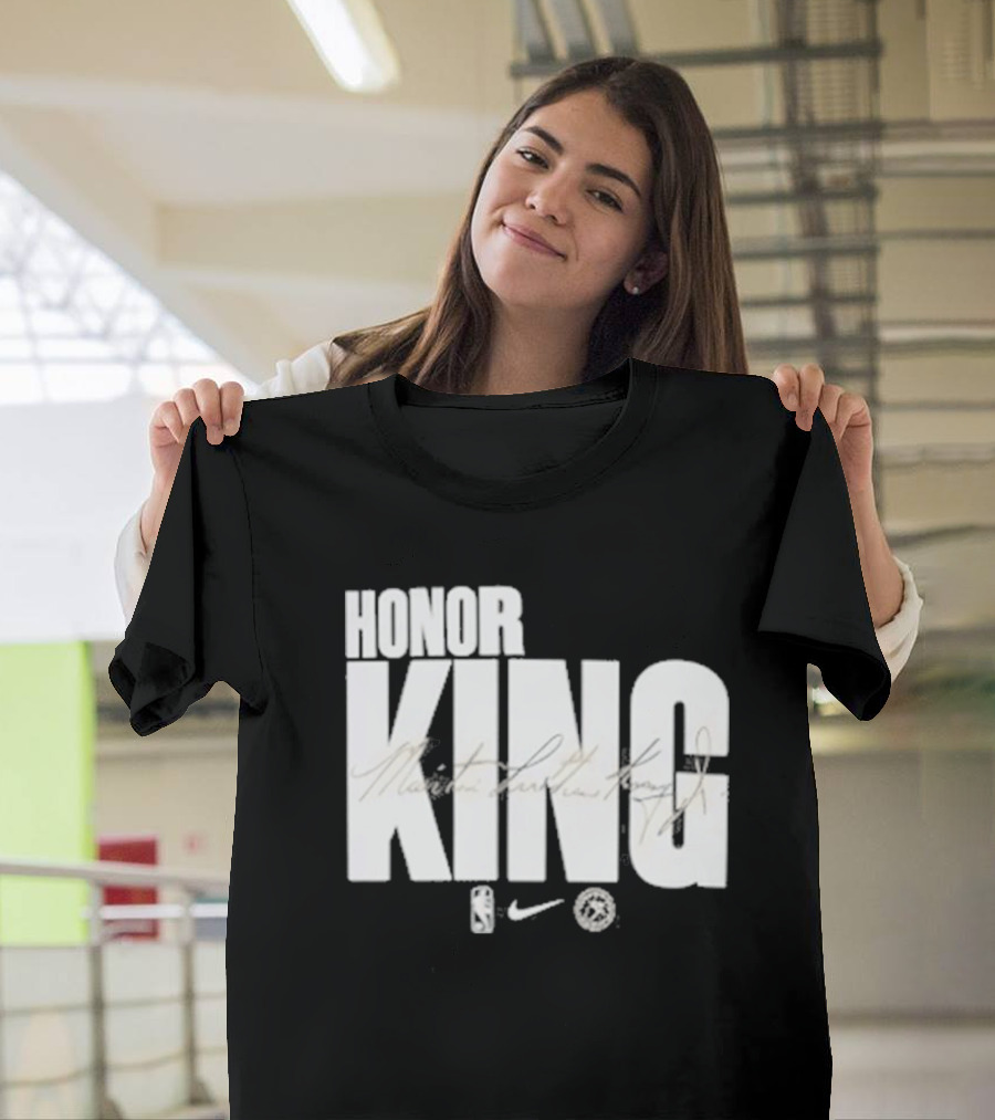 Anthony Edwards NBA Philadelphia 76ers Honor King Martin Luther King Jr Team Issued T-Shirt
