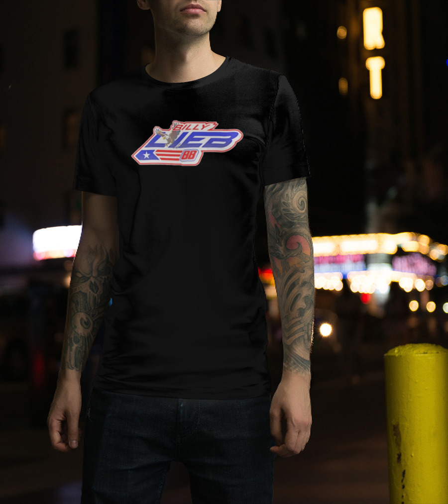 Billy Lieb No 88 Racing Driver American Eagle And Flag T-Shirt