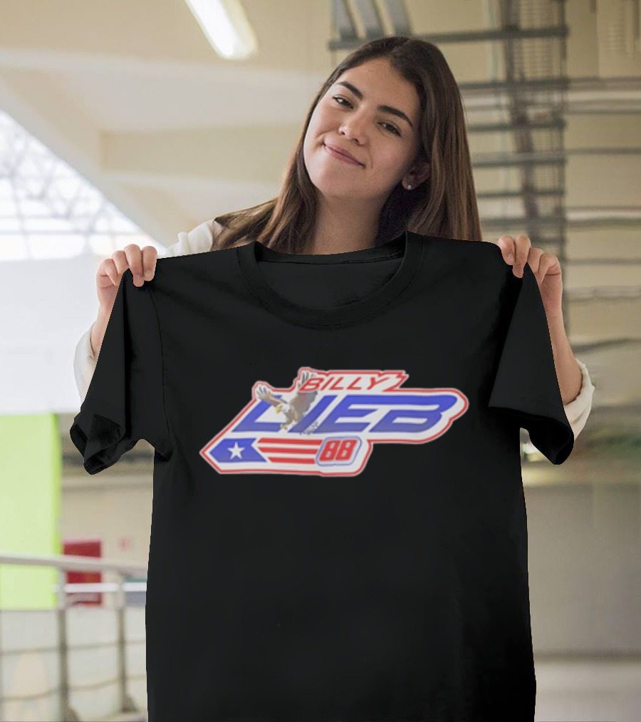 Billy Lieb No 88 Racing Driver American Eagle And Flag T-Shirt