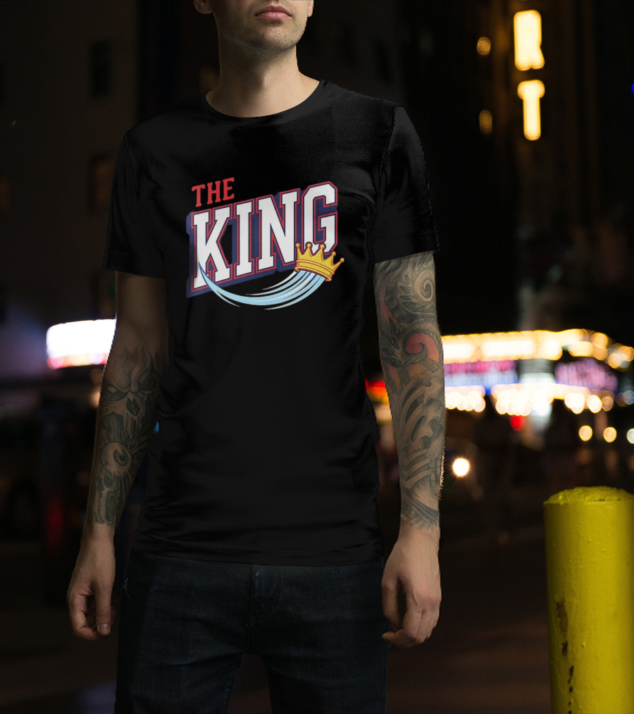THE KING LeBron James Philadelphia 76ers NBA 2026 T-Shirt