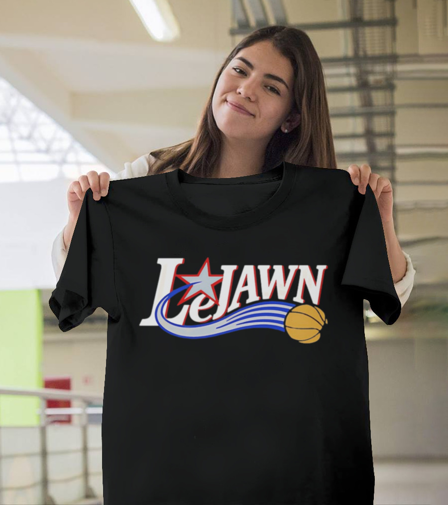 LeJawn Philadelphia 76ers LeBron James 23 NBA Niners Basketball Star T-Shirt