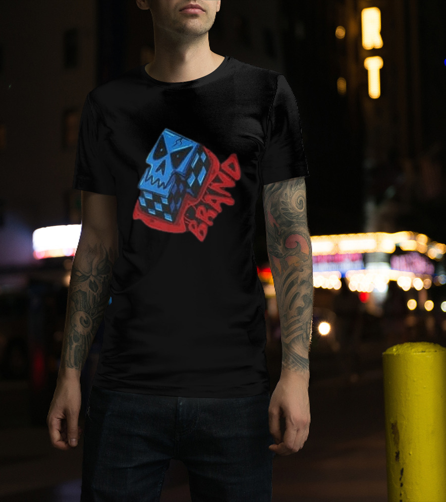 Don't Let Your Love For Somebody Overlook The Reality Of The Situation Skull Cube Brand T-Shirt