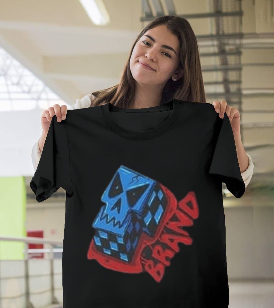 Don't Let Your Love For Somebody Overlook The Reality Of The Situation Skull Cube Brand T-Shirt