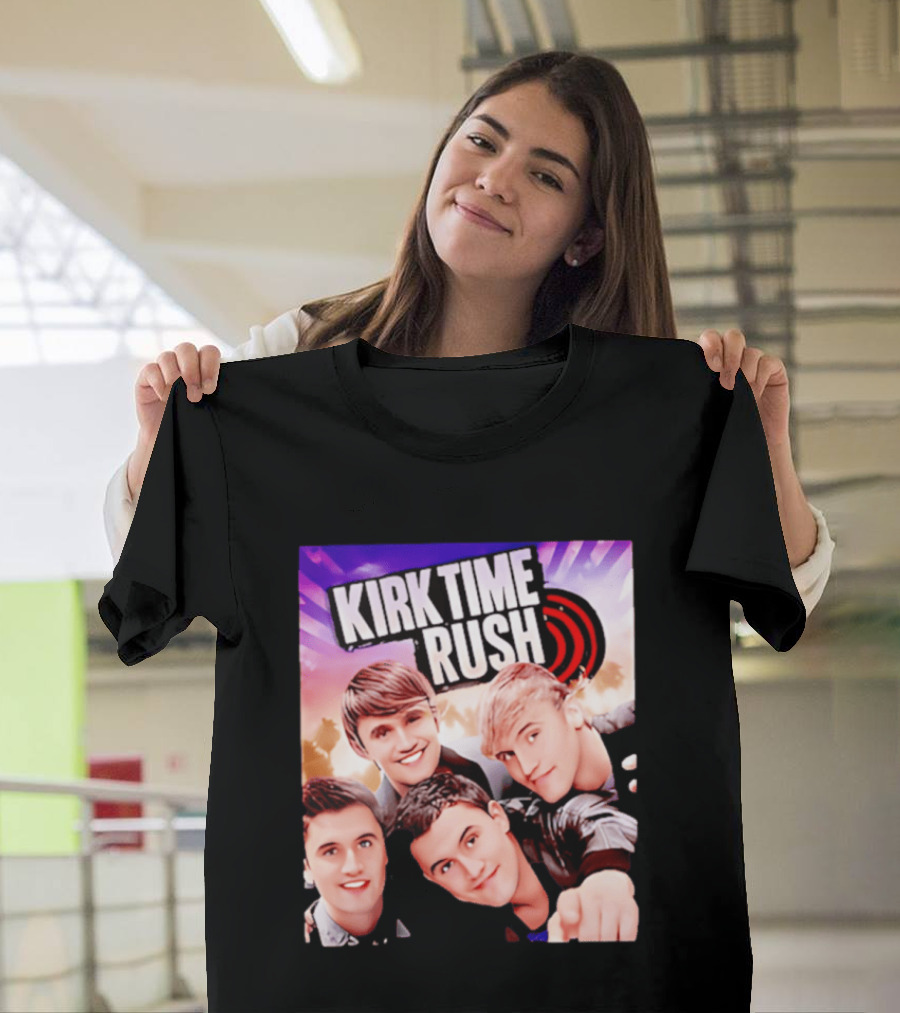 Kirk Time Rush Band Members With Palm Trees T-Shirt