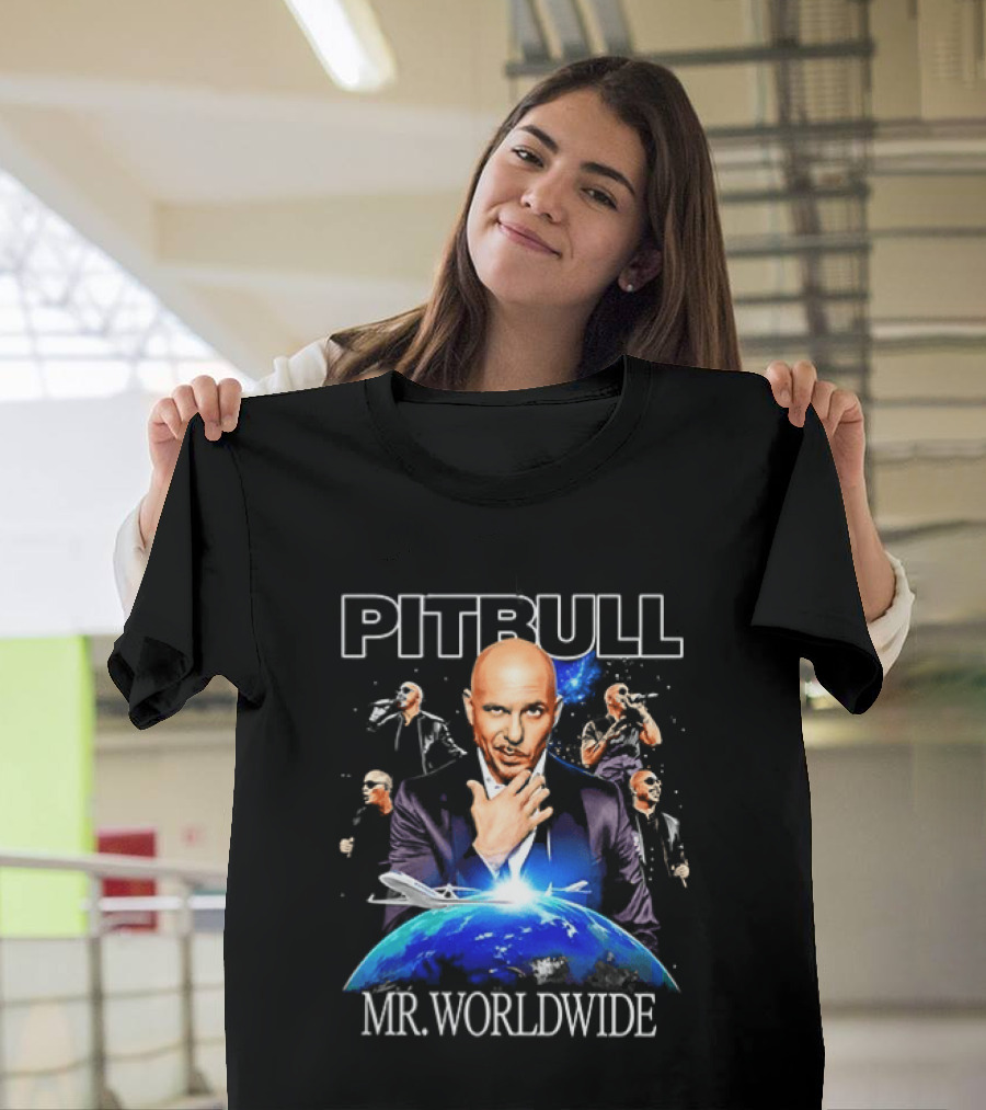 PITBULL Mr Worldwide Armando Christian Pérez Collage T-Shirt
