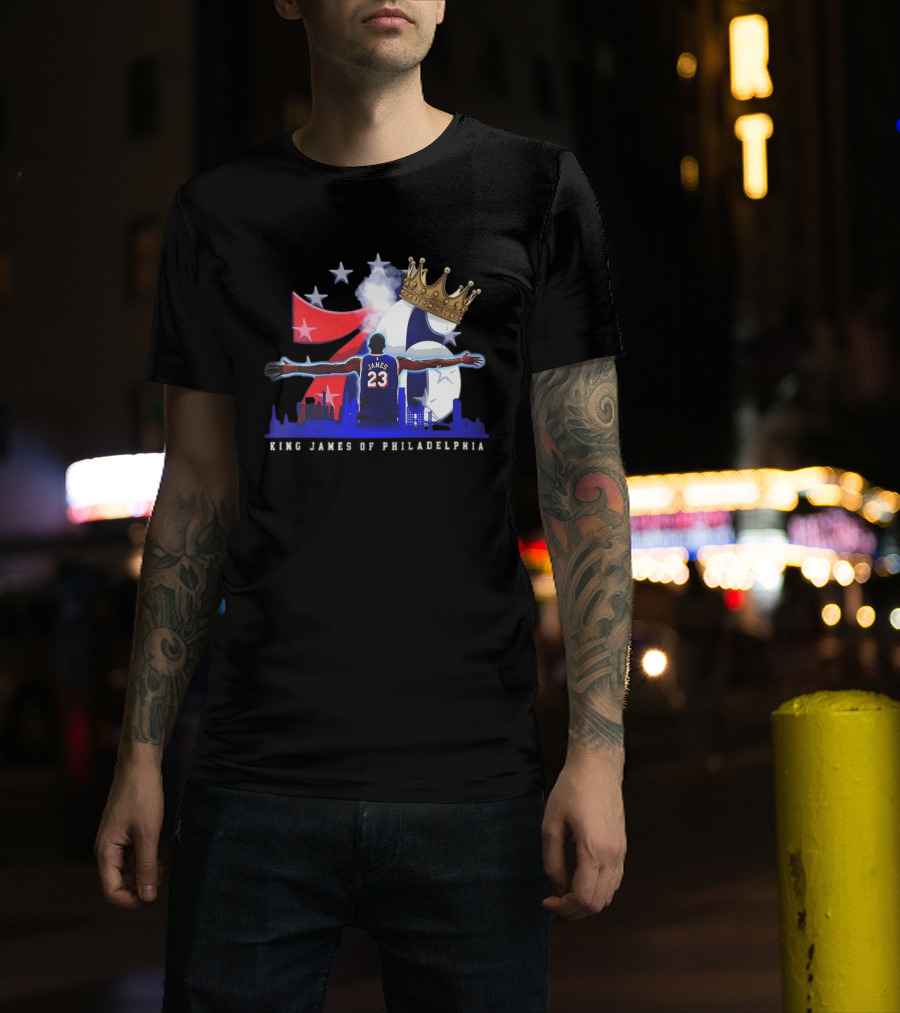 LeBron James NBA 76ers King James Of Philadelphia T-Shirt