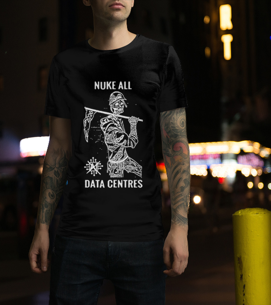 Nuke All Data Centres 2026 AI Skull Soldier Nuclear T-Shirt