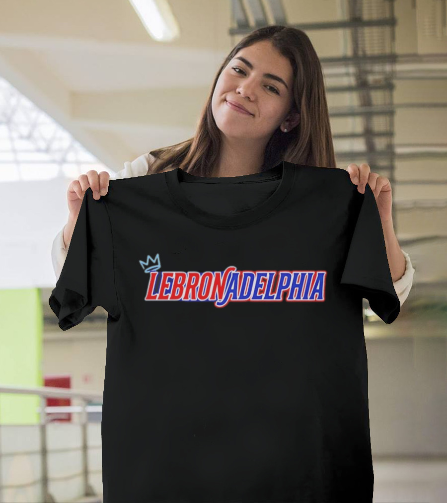 LeBron James Philadelphia 76ers LeBronadelphia King Concept 2026 T-Shirt