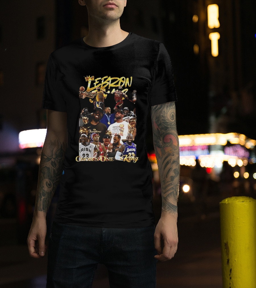 Lebron James Chosen One King Lakers Heat Cavaliers Lakers Champions T-Shirt