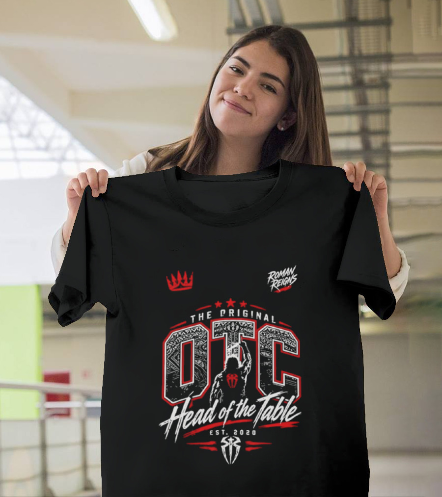 Roman Reigns The Original OTC Head Of The Table EST 2020 Crown Stars T-Shirt
