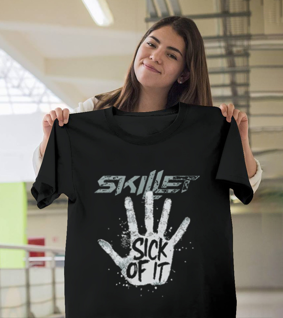 Skillet Sick Of It Comatose 20 Years Still Screaming Tour 2026 Handprint T-Shirt