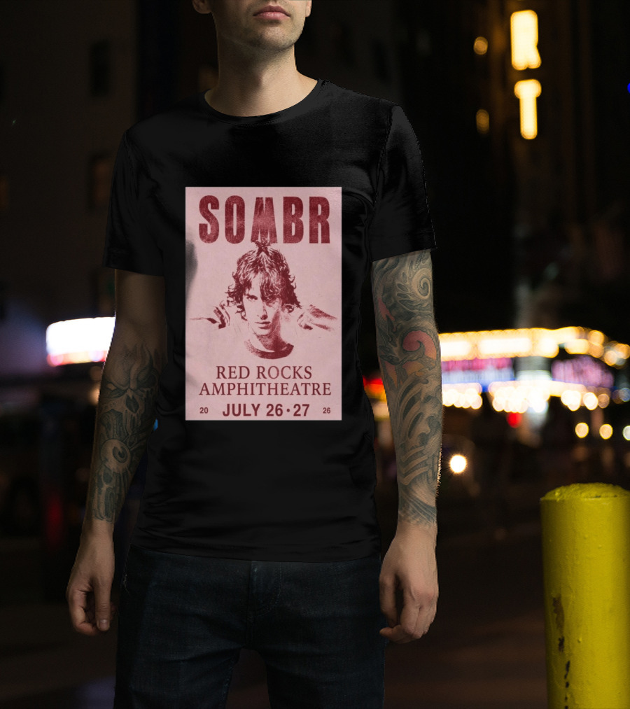 SOMBR Red Rocks Amphitheatre July 26 27 2026 T-Shirt