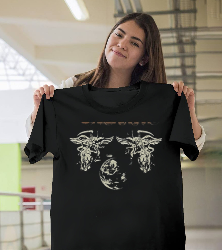 Unearth Spring Tour 2025 Dates Angelic Figures Embellishment T-Shirt