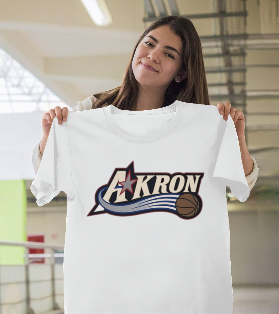 Akron Zips University Of Akron Philadelphia 76ers Basketball Star T-Shirt