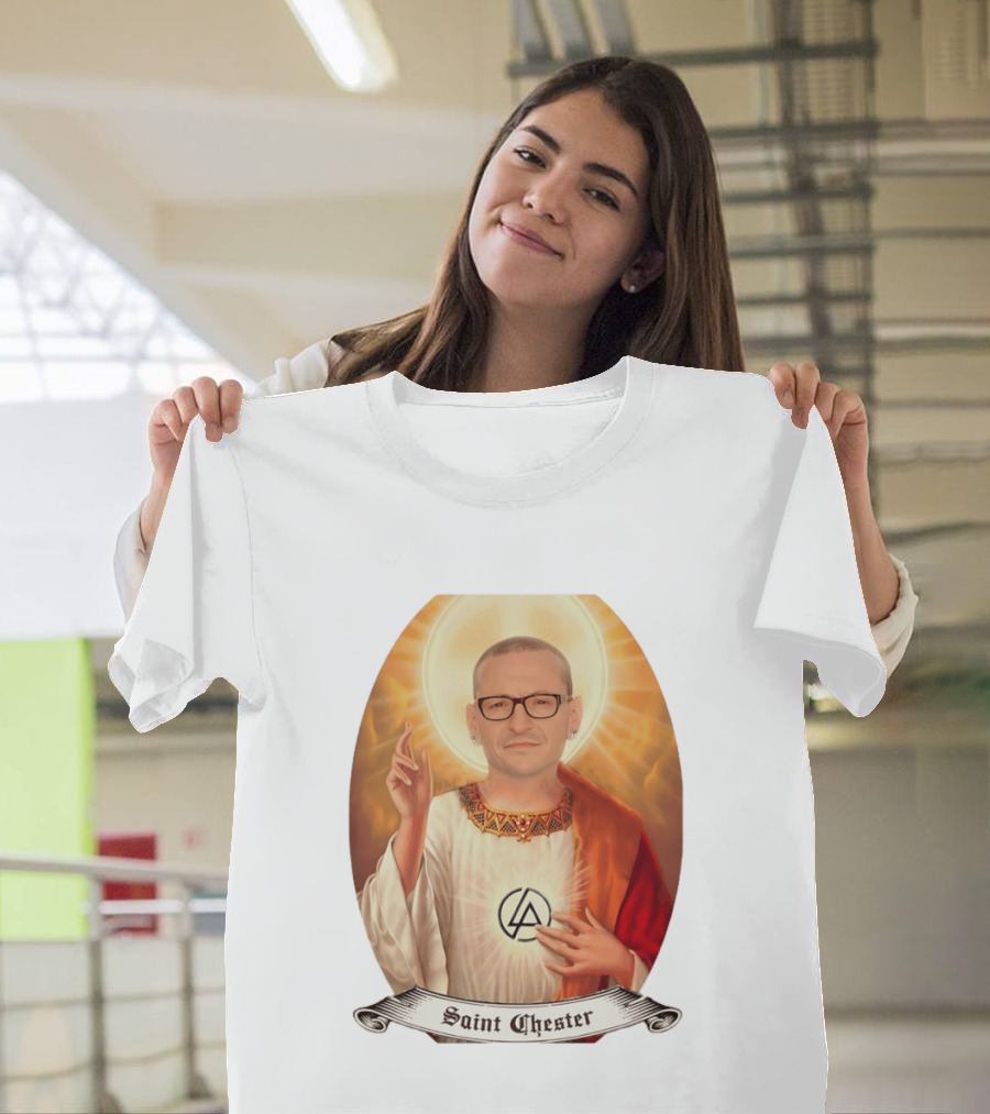 Chester Bennington Saint Chester Linkin Park Memorial T-Shirt
