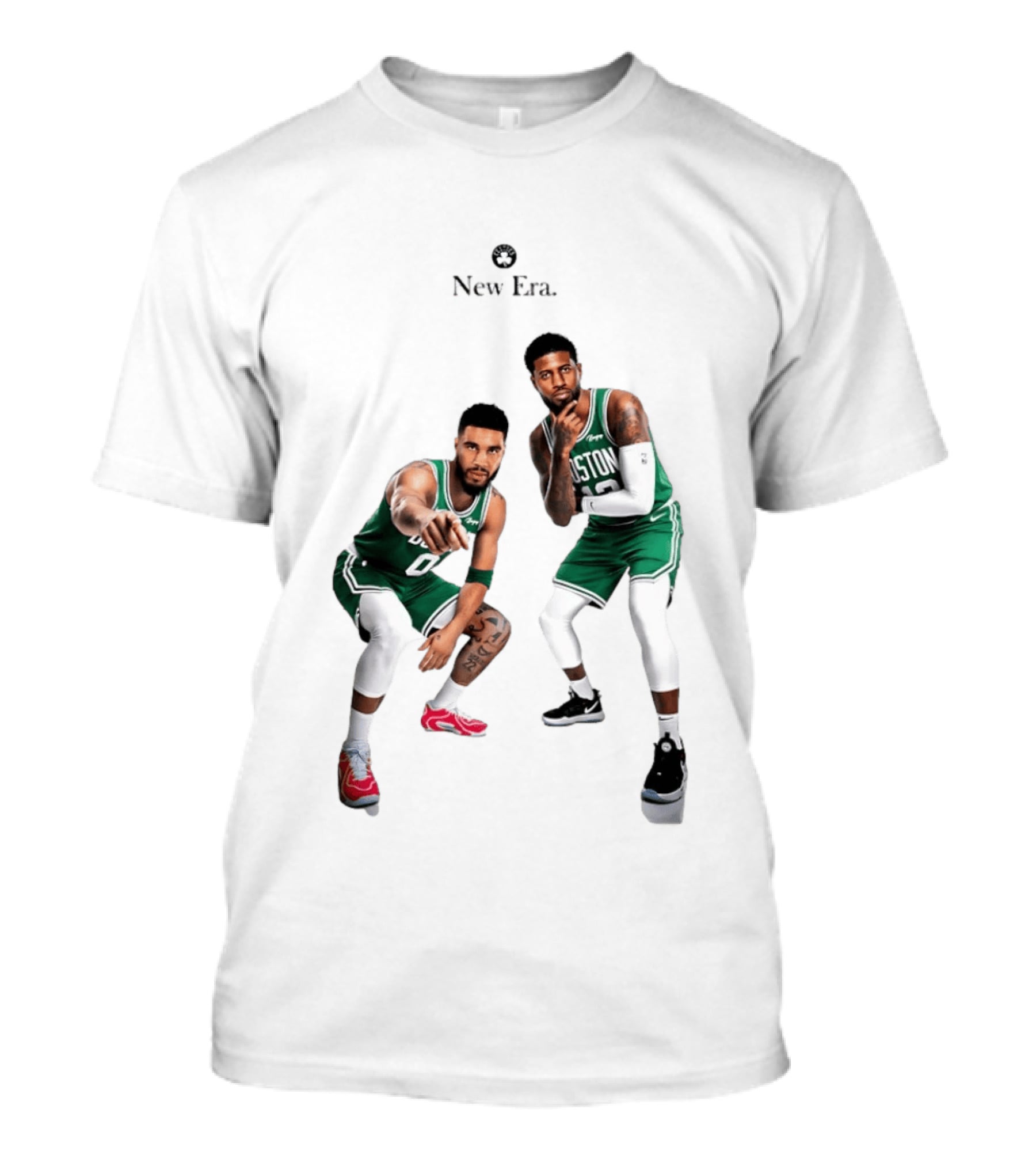 Boston Celtics Jayson Tatum Paul George New Era T-Shirt