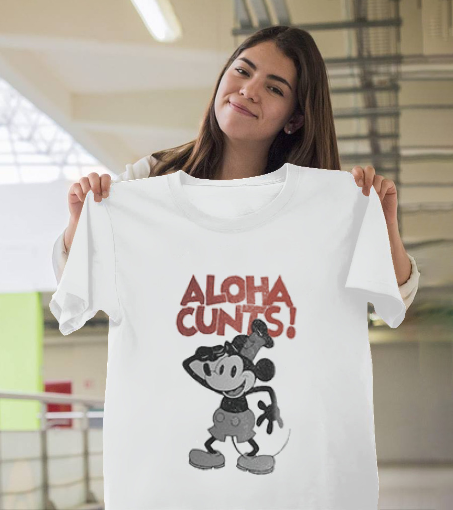 Aloha Cunts Mickey Saying Hello T-Shirt