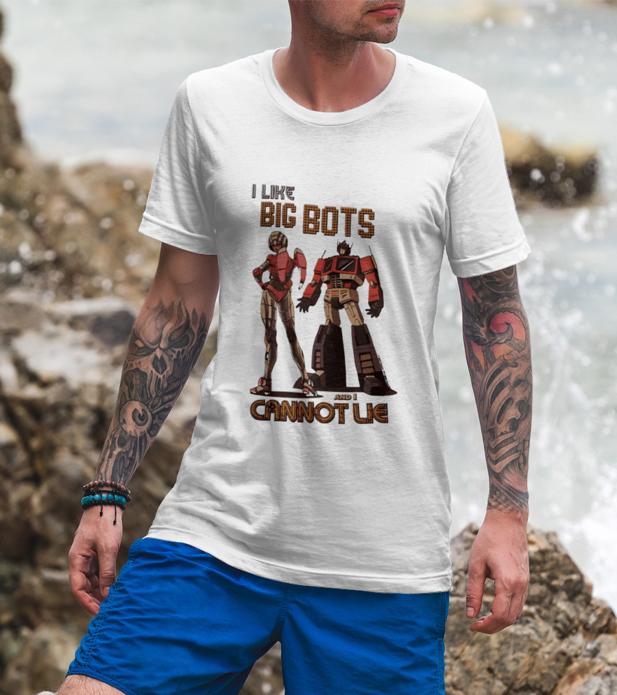 I Like Big Bots And I Cannot Lie Optimus Prime Elita One Transformers Generation 1 T-Shirt