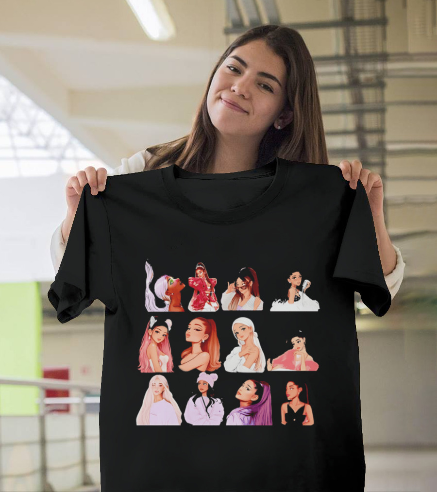 Ariana Grande New Collection Animated Style Portraits T-Shirt