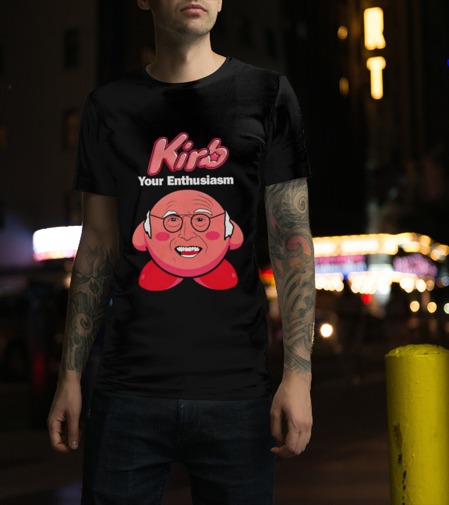 Kirb Your Enthusiasm Kirby Larry David T-Shirt