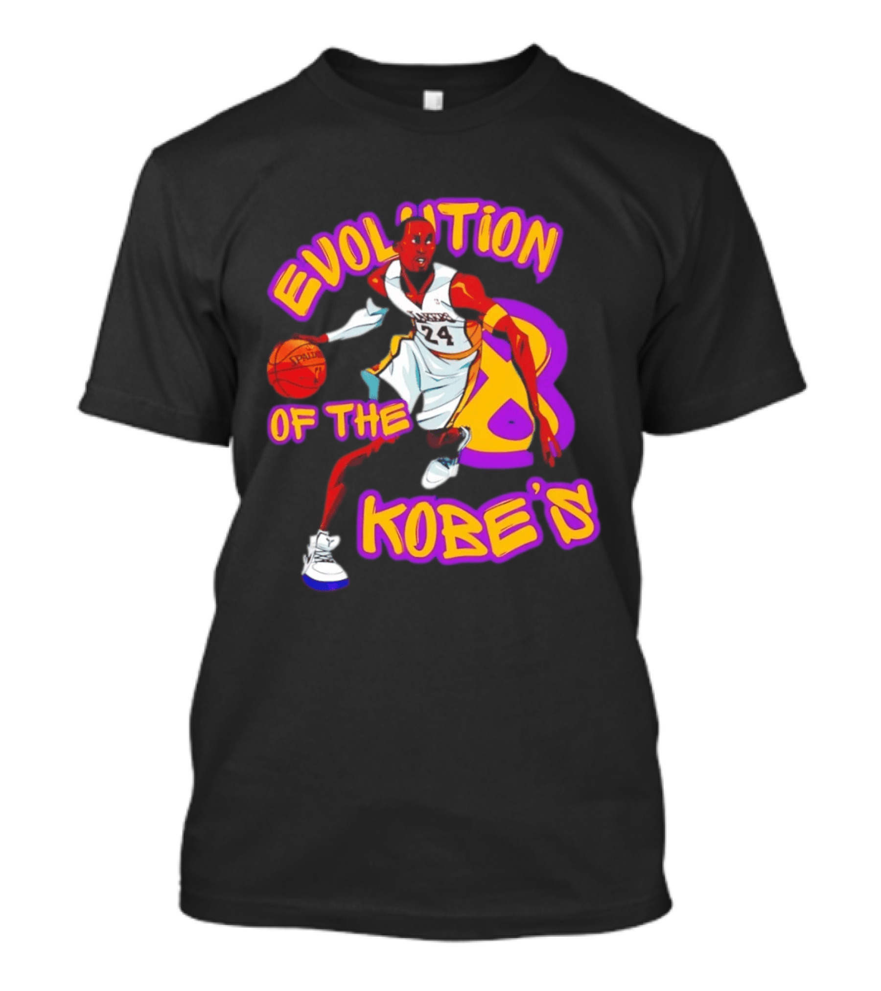 Evolution Of The Kobe's Lakers Basketball Number 24 T-Shirt