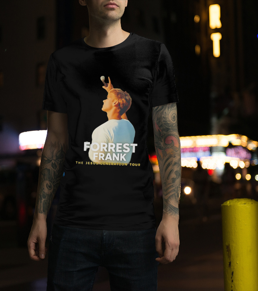 Forrest Frank The Jesus Generation Tour Microphone Pose T-Shirt