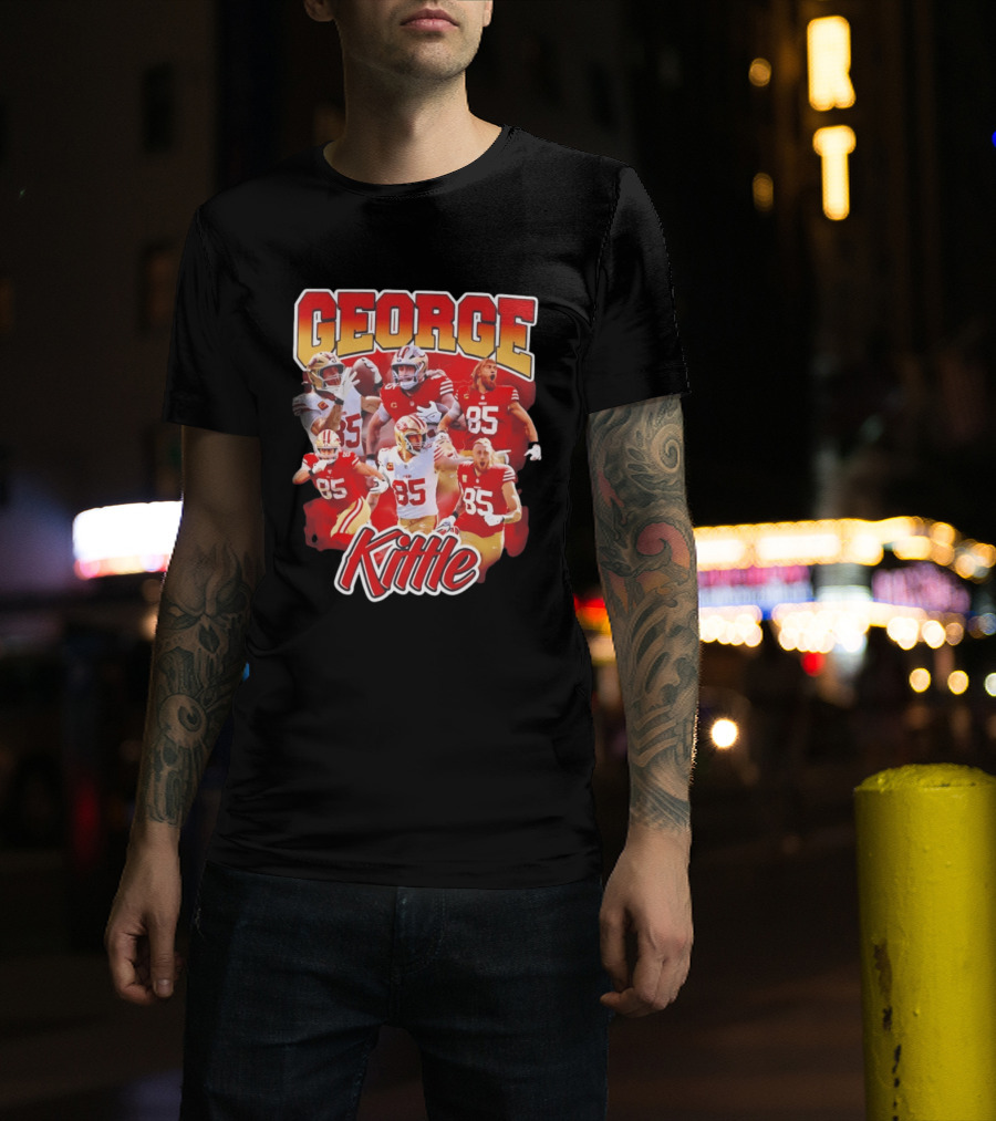 George Kittle 90s Bootleg Vintage Style Football Fan Collection T-Shirt