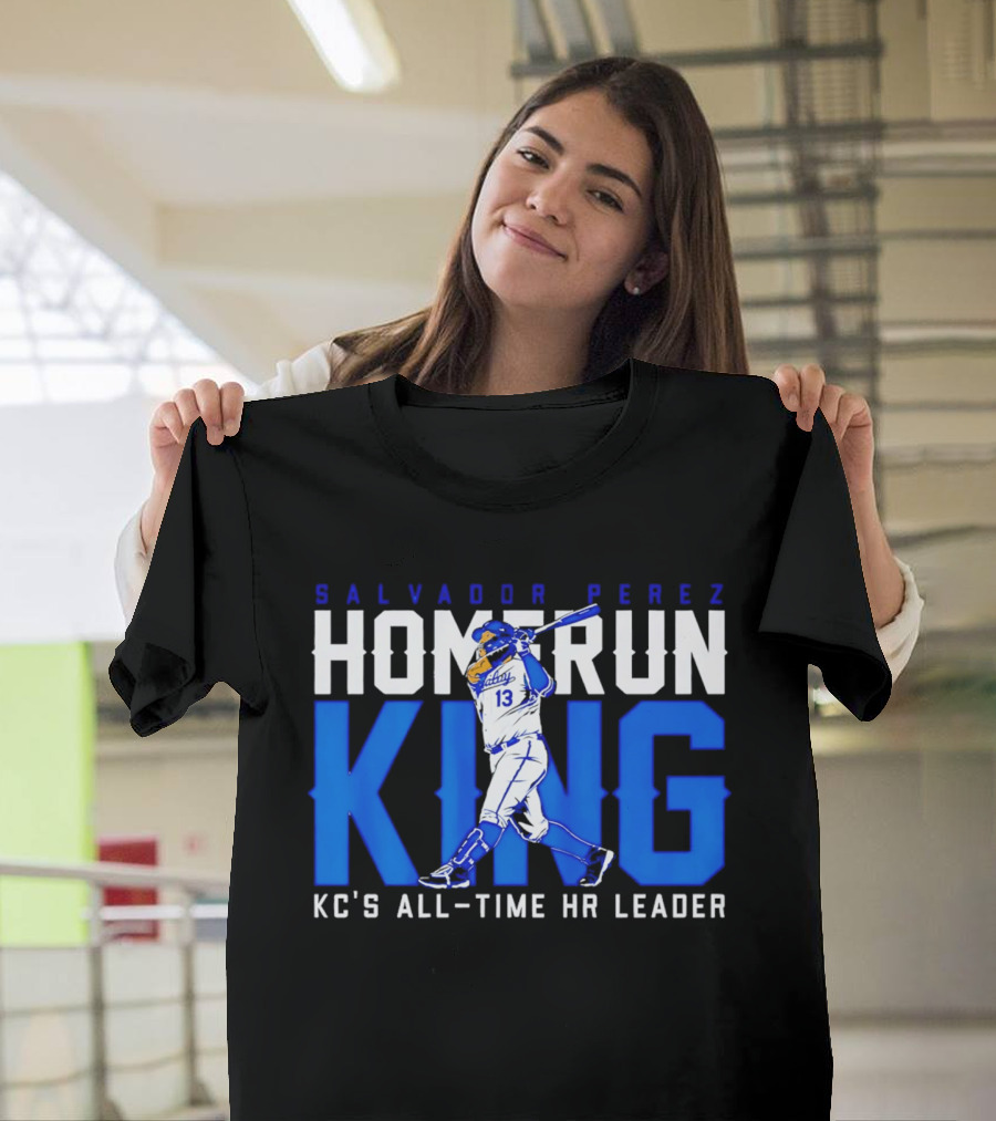 Salvador Perez Homerun King KC's All Time HR Leader T-Shirt