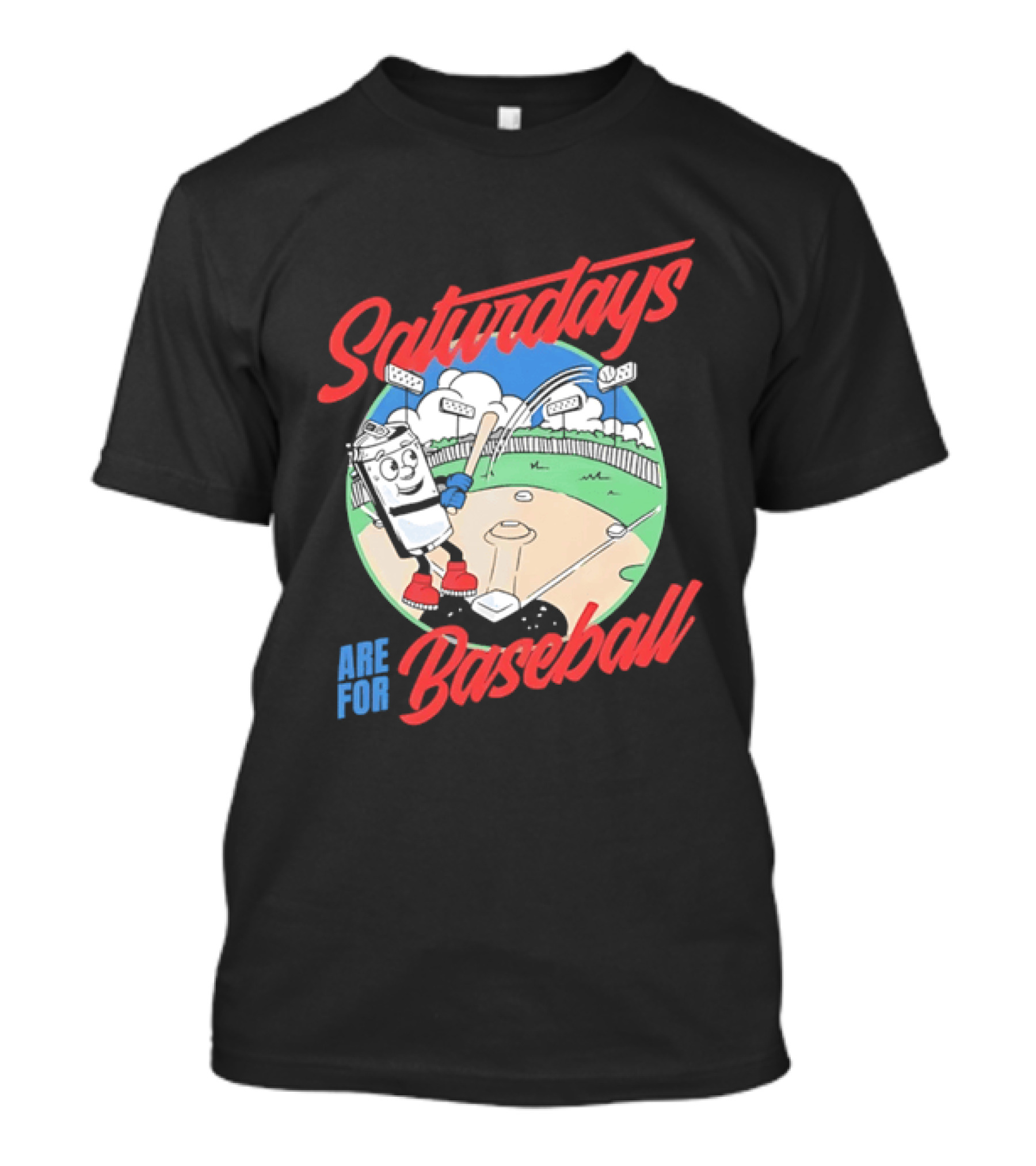 Saturdays Are For Baseball Beer Batter Classic Game Field Fun T-Shirt