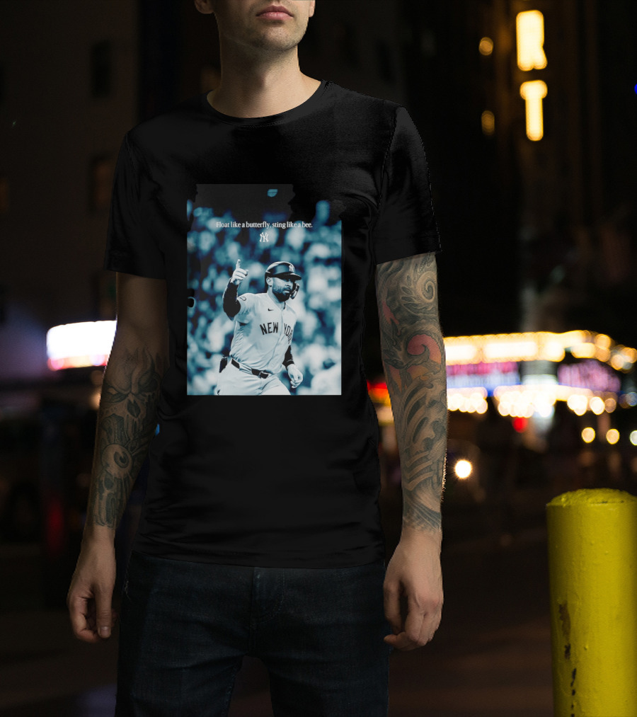 New York Yankees Float Like A Butterfly Sting Like A Bee T-Shirt