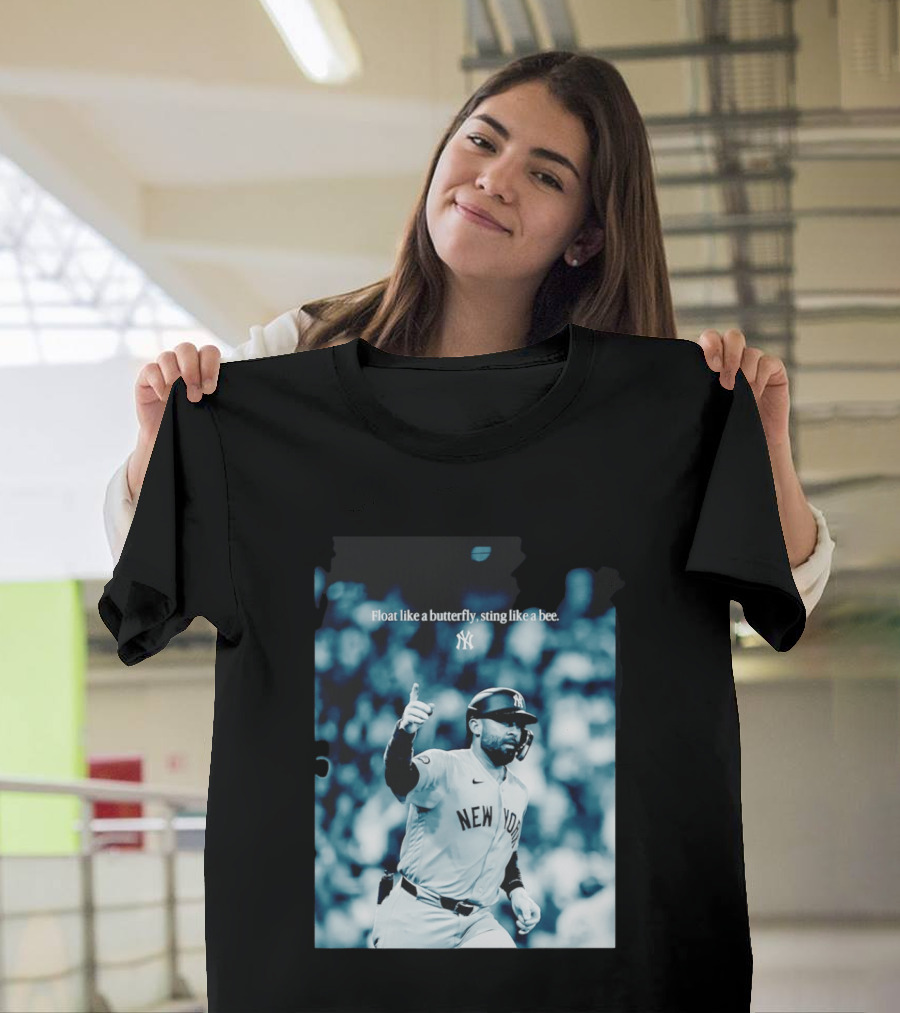 New York Yankees Float Like A Butterfly Sting Like A Bee T-Shirt