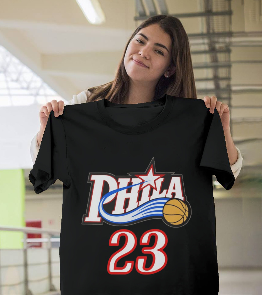Phila Basketball LeBron James 23 Philadelphia 76ers Jersey T-Shirt