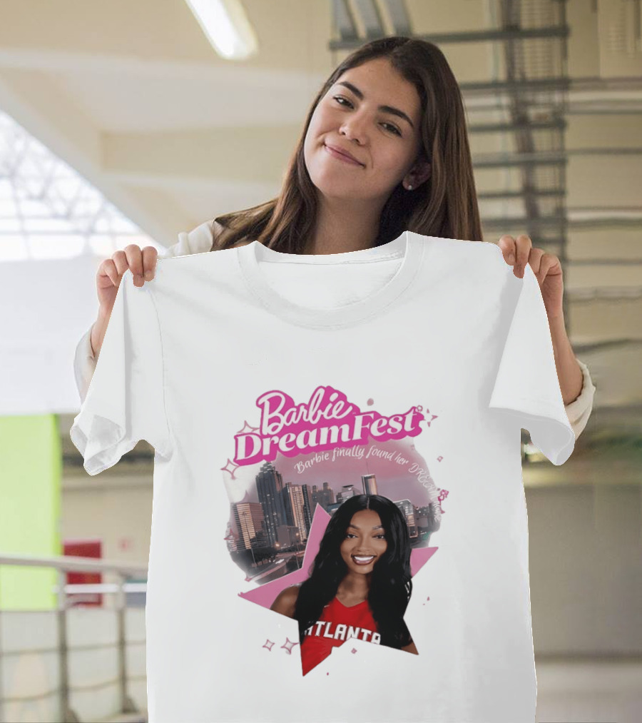 Barbie Dream Fest Angel Reese Atlanta Dream Basketball Barbie Finally Found Her Dream T-Shirt