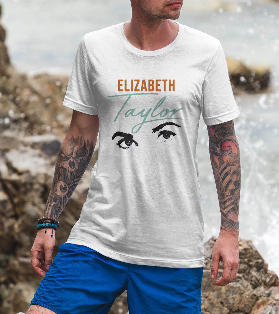 Elizabeth Taylor Iconic Eyes And Signature T-Shirt