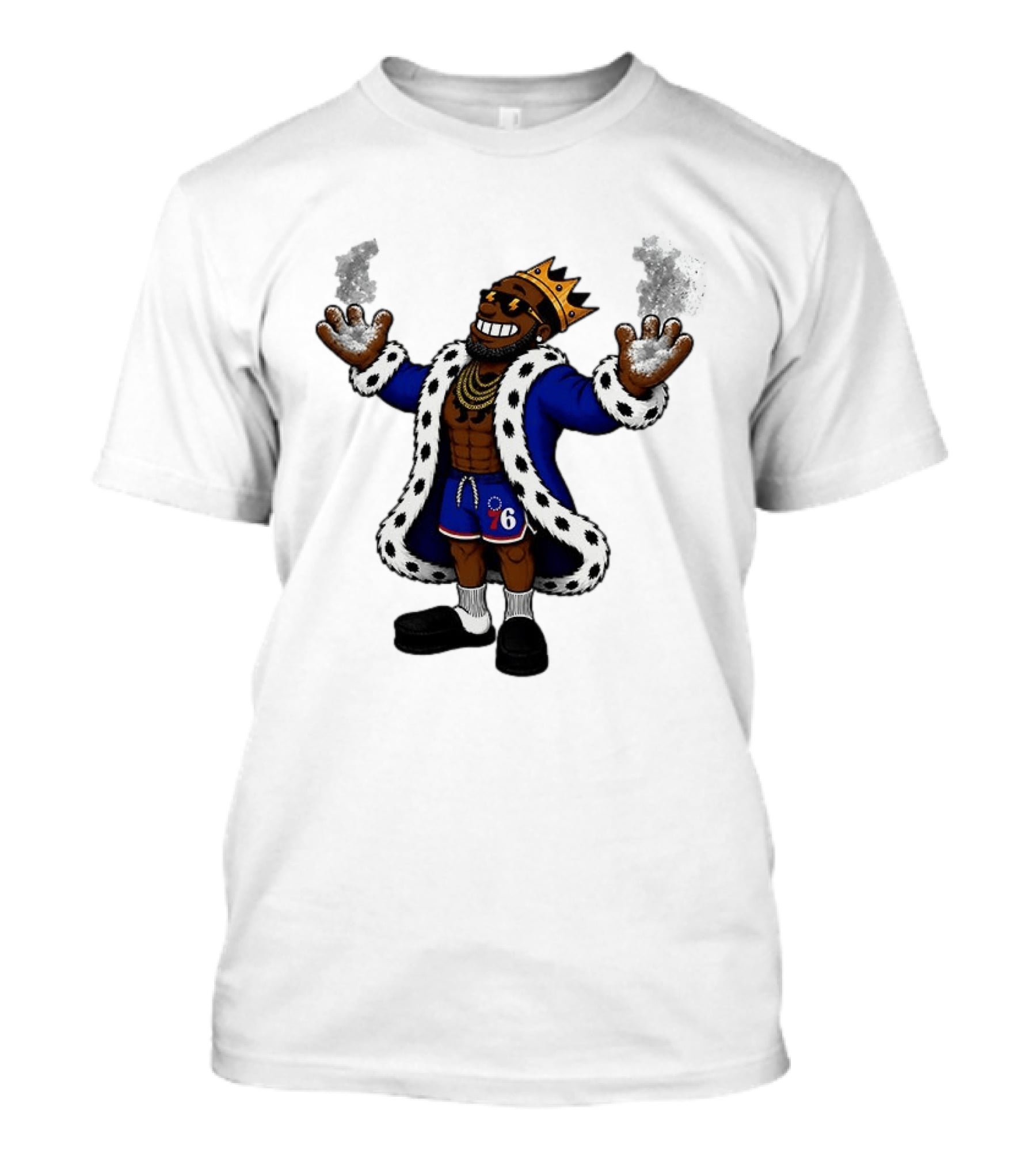 Philadelphia 76ers Muppet King With Crown And Robe T-Shirt