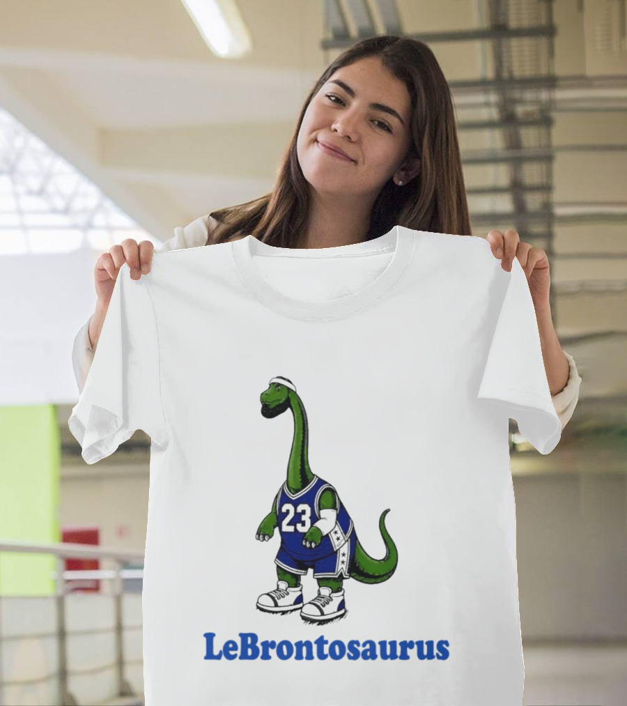 LeBrontosaurus 23 Dinosaur Basketball Player T-Shirt