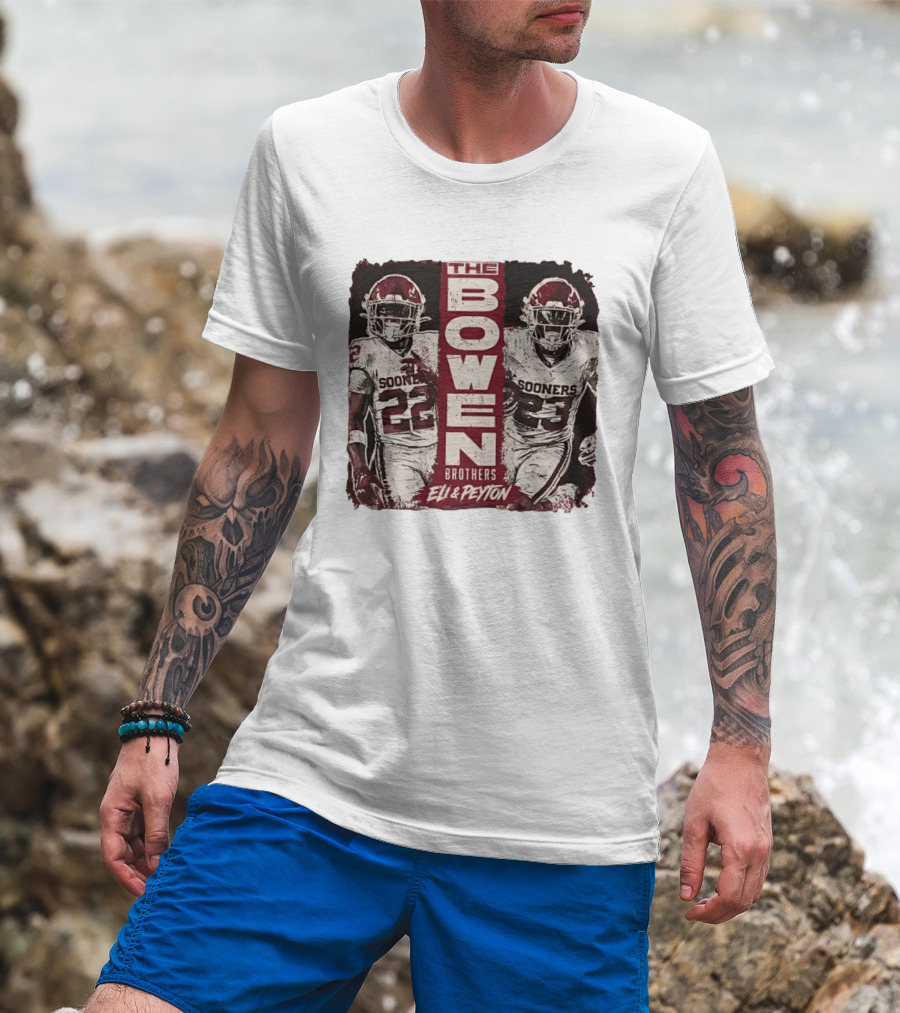 Oklahoma Sooners The Bowen Brothers Eli & Peyton Football Team T-Shirt