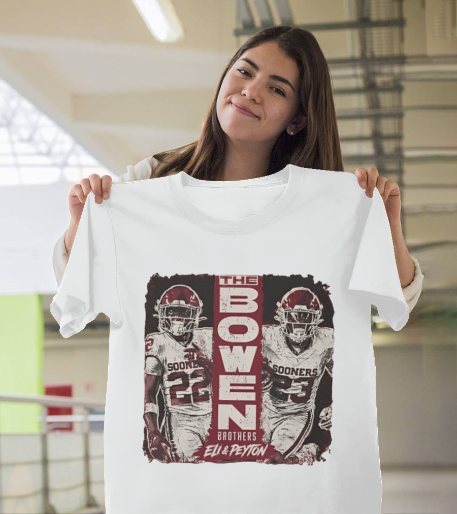 Oklahoma Sooners The Bowen Brothers Eli & Peyton Football Team T-Shirt