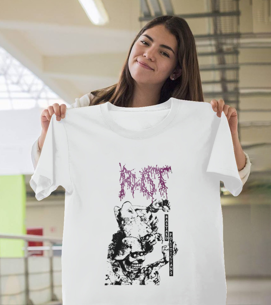 Rot Bastard Politicians Skeleton Clown Art Mockery T-Shirt