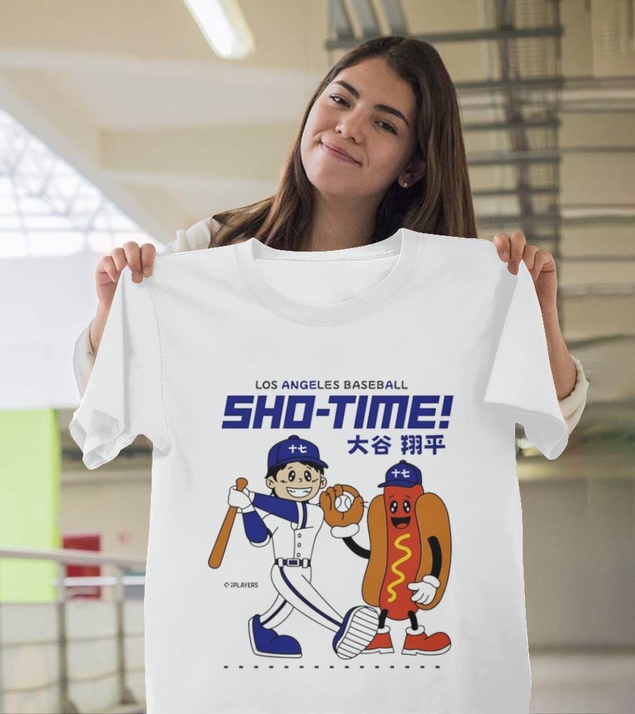 Los Angeles Baseball Shohei Ohtani Sho Time Animated Characters T-Shirt