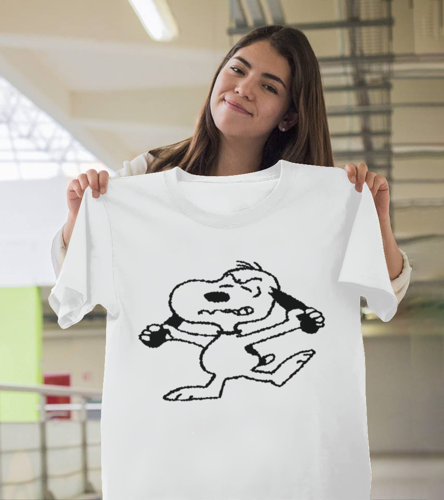Snoopy Holding Knives Cartoon T-Shirt