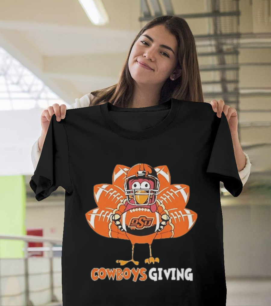 CowboysGiving Oklahoma State OSU Turkey Football Thanksgiving 2025 T-Shirt