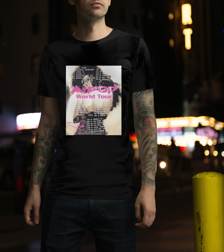 Tyla A Pop World Tour 2026 Paris Amsterdam London Dates And Signature T-Shirt
