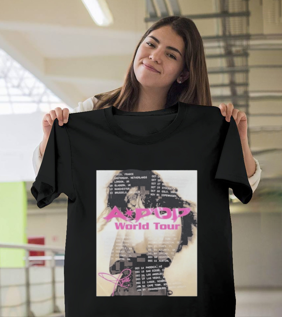 Tyla A Pop World Tour 2026 Paris Amsterdam London Dates And Signature T-Shirt