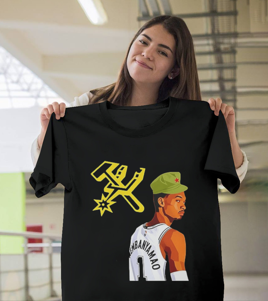 Victor Wembanyama Wemby Mao Communist Red Star Basketball Player Jersey T-Shirt