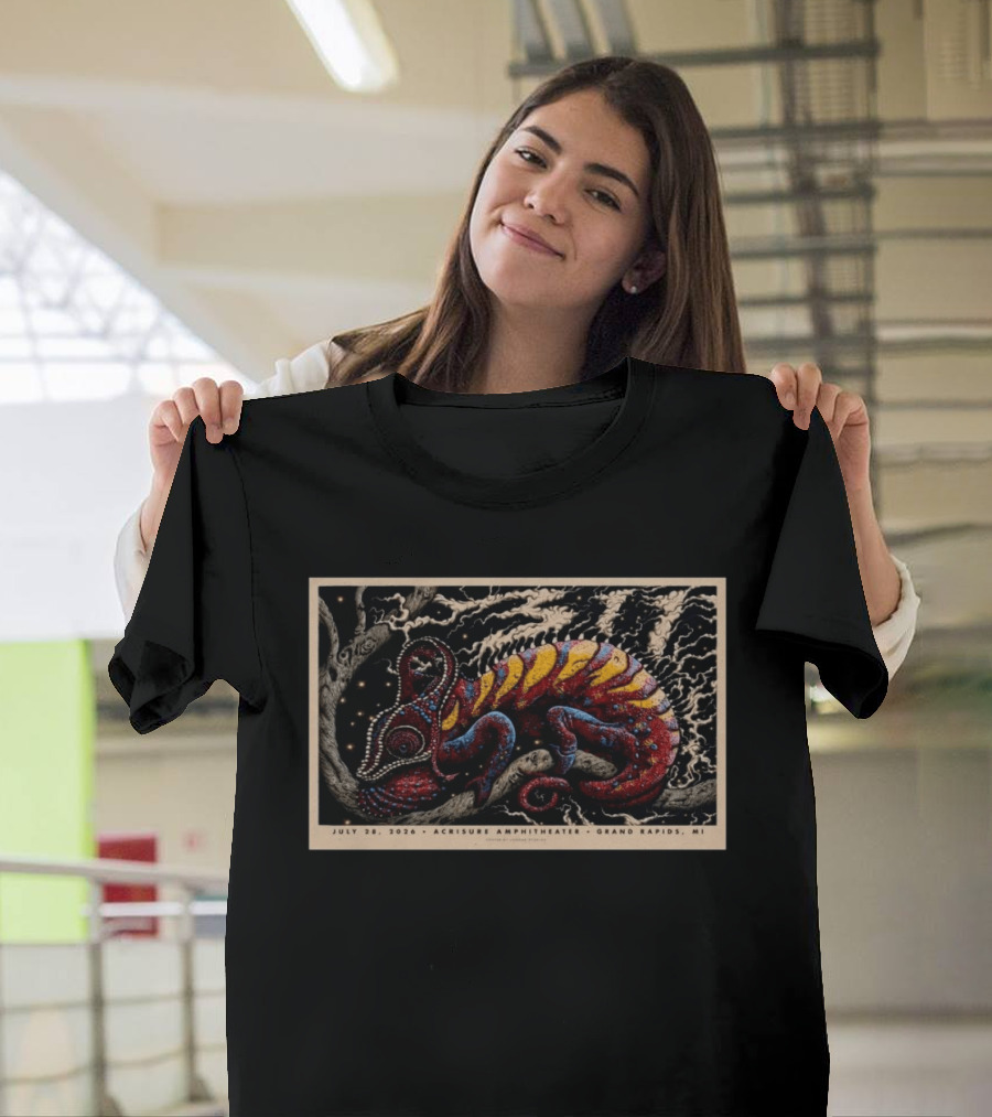311 Concert July 28 2026 Acrisure Amphitheater Grand Rapids MI Chameleon T-Shirt