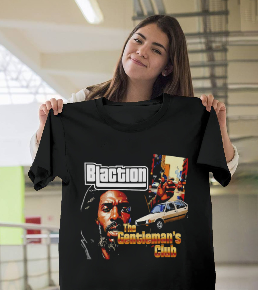 Blaction The Gentleman's Club Smoking Man Beige Sedan T-Shirt