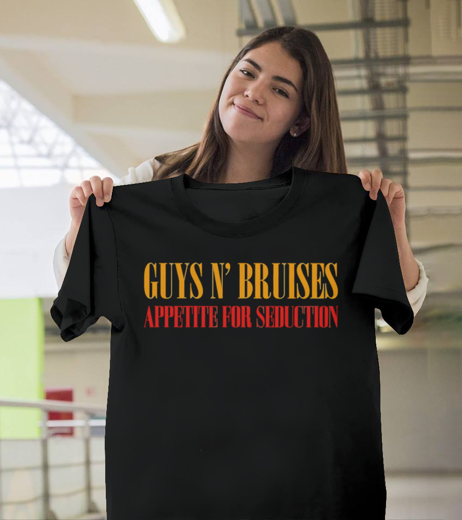Guys N' Bruises Appetite For Seduction Yellow Red T-Shirt