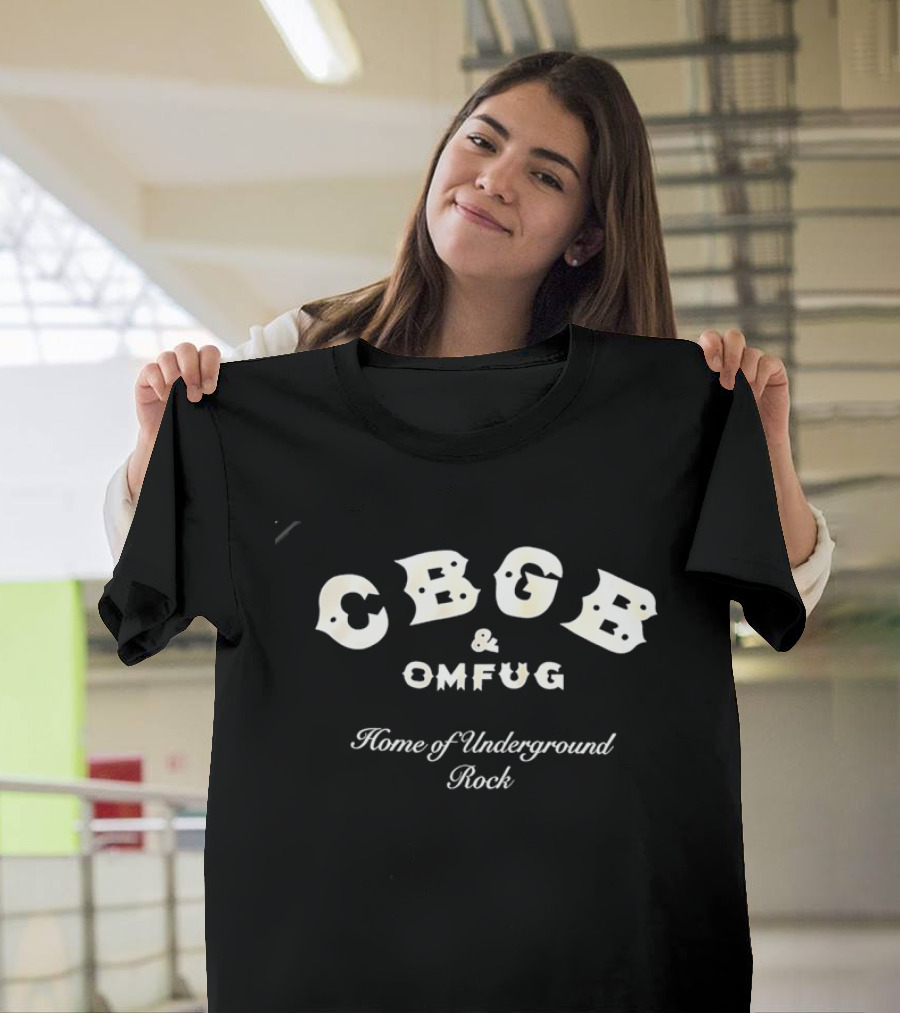 CBGB & OMFUG Home Of Underground Rock Iconic Music Venue Nostalgia T-Shirt